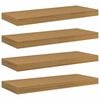 vidaXL Scaffale da parete 4 pz Beige 60 x 23,5 x 3,8 cm