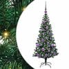 vidaXL Albero di Natale artificiale con luci integrate Verde 120 cm