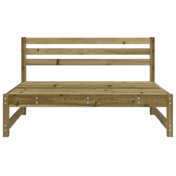 vidaXL Divani Centrali da Giardino 2pz 120x80 cm Legno Impregnato Pino
