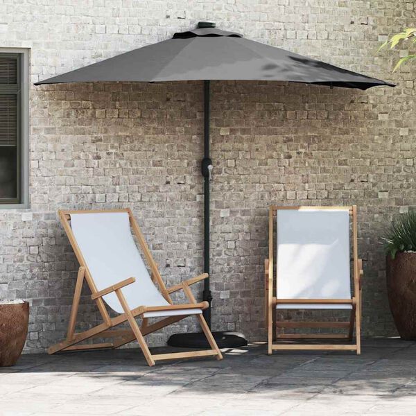 vidaXL Ombrello da giardino Antracite 294 x 150 x 223 cm