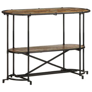 vidaXL Tavolo Consolle 110x42x76 cm in Legno Massello di Recupero