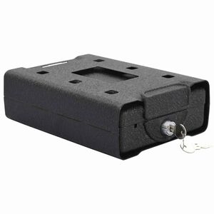 vidaXL Cassaforte per Auto con blocco Nero 22 x 16 x 7 cm Acciaio