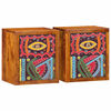 vidaXL Armadio da Notte 2 pz Marrone 35 x 30 x 40 cm