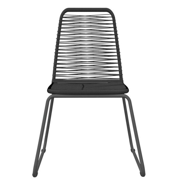 vidaXL Set da Pranzo per Giardino 7 pz con Cuscini Nero