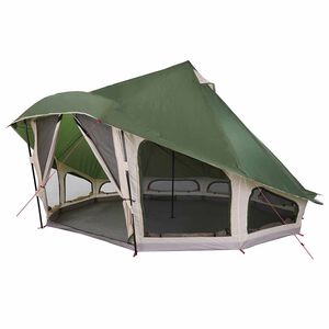 vidaXL Tenda Tipi con tetto Verde 508 x 470 x 300 cm taffet&agrave;