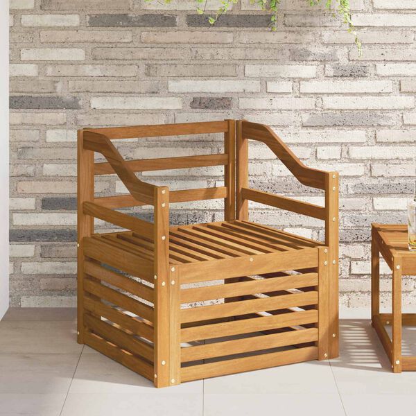 vidaXL Set di divani da esterno Naturale 67 x 63 x 73 cm