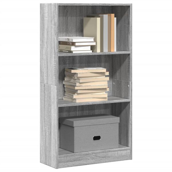 vidaXL Libreria Grigio Sonoma 60x24x109 cm in Truciolato