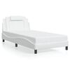 vidaXL Giroletto Viana senza Materasso Bianco 100x203 cm in Similpelle