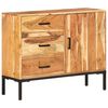 vidaXL Credenza 88x30x73 cm in Legno Massello di Acacia
