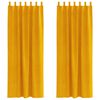 vidaXL Tende oscuranti 2 pz Giallo senape 140 x 225 cm Velluto