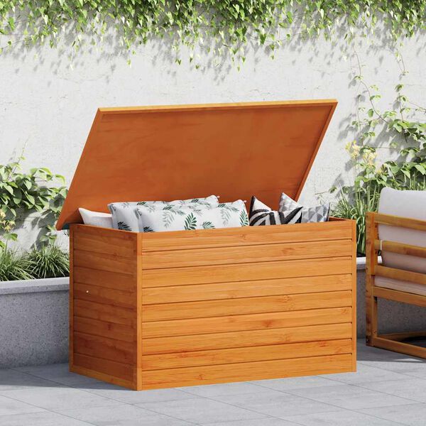 vidaXL Baule da Giardino 126x72x72 cm in Legno