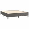 vidaXL Struttura Letto a Rete a Molle Grigio 180x200 cm in Similpelle