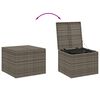 vidaXL Contenitore da Giardino Grigio 291L in Polyrattan