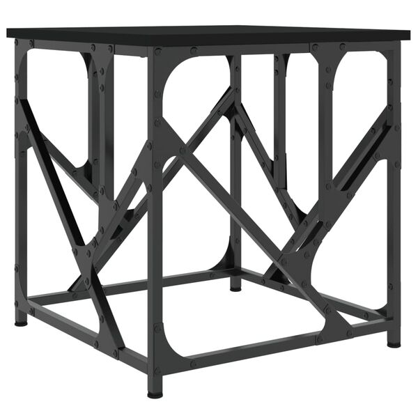 vidaXL Tavolino da Salotto Nero 45x45x47,5 cm in Legno Multistrato