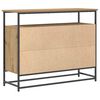 vidaXL Credenza Rovere artigianale 100 x 35 x 80 cm Legno multistrato