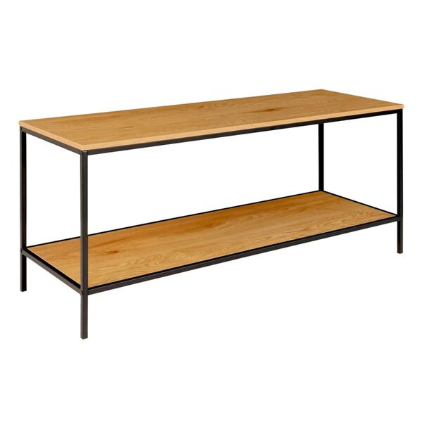 House Nordic Mobile TV con 2 Mensole Avery Rovere e Nero