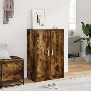 vidaXL Scarpiera Rovere Fumo 60x35x92 cm in Legno Multistrato