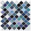 vidaXL Piastrella Lanturn 20 pcs Blu Verde 27 x 27 cm