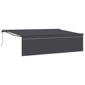 vidaXL Tenda retrattile Antracite 500 &times; 300 cm Poliestere e Alluminio