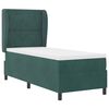 vidaXL Letto a molle con materasso Verde Scuro 200 x 80 cm Poliestere