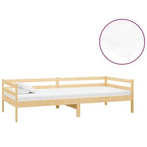 vidaXL Divano Letto con Materasso 90x200 cm Legno Massello di Pino