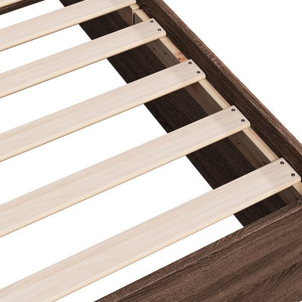 vidaXL Giroletto Rovere Marrone 90x200 cm in Legno Multistrato