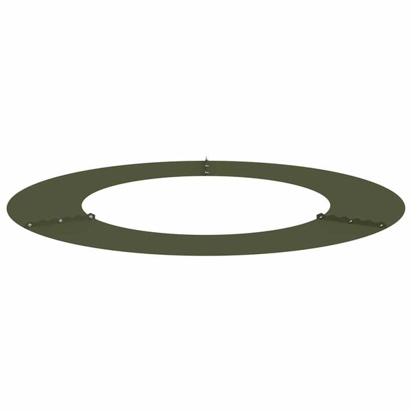 vidaXL adatto per Anelli d'Albero Piatto 5 pcs Oliver verde &Oslash;50 / 80 cm