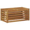 vidaXL Panca da esterno Naturale 79 x 43 x 37 cm