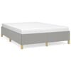 vidaXL Giroletto senza Materasso Grigio Chiaro 140x200 cm Tessuto