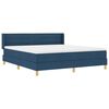 vidaXL <strong>Letto a Molle< / strong> Blu 180 x 200 cm Tessuto