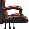 vidaXL Sedia da Gaming Nero e Arancione in Similpelle