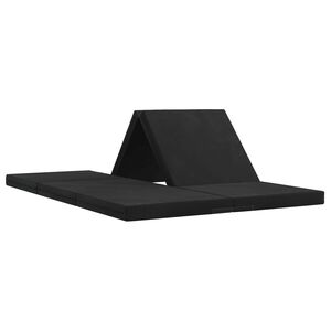 vidaXL Divano Letto Pieghevole 70 x 67 x 48 cm Nero