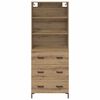 vidaXL Credenza con cassetto Rovere artigianale 69,5 x 34 x 180 cm