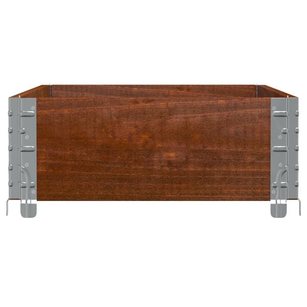 vidaXL Paretale per Pallet Marrone 100x50cm in Legno Massello di Pino