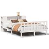 vidaXL Letto Libreria senza Materasso Bianco 140x200 cm Legno di Pino