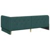 vidaXL Cornice del letto ad angolo Verde Scuro 90 x 200 cm Tessuto