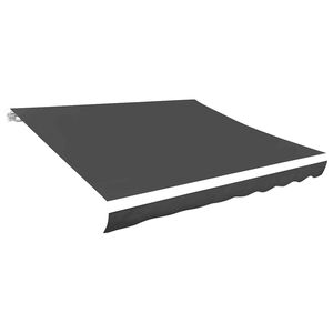vidaXL Tessuto di Ricambio per Tenda da Sole Grigio 300x250 cm Poliestere