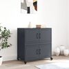 vidaXL Credenza Antracite 68x39x72 cm in Acciaio