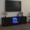 vidaXL Mobile Porta TV con Luci LED Nero 120x30x36 cm