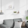 vidaXL Mensole con Sporgenza 2 pz Bianche 40x9x3 cm MDF