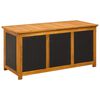 vidaXL Scatola di Stoccaggio per Giardino 185 L 113 x 50 x 56 cm Nero