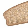 vidaXL Tappetini per scale 15 pz 65x21x4 cm Marrone chiaro Semicircolari Grandi