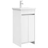 vidaXL Mobile da bagno con lavabo Bianco 42 x 40 x 84,5 cm