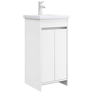 vidaXL Mobile da bagno con lavabo Bianco 42 x 40 x 84,5 cm