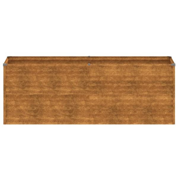 vidaXL Letto rialzato da giardino 196x50x69 cm in acciaio Corten