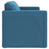 vidaXL Divano Letto da Terra 2 in 1 Blu 122x204x55 cm Velluto