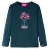 vidaXL Maglietta da Bambina a Maniche Lunghe Verde Scuro 116