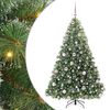 vidaXL Albero di Natale artificiale con 300 LED Verde 180 cm PE e PVC