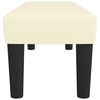vidaXL Panca Crema 100x30x30 cm in Similpelle