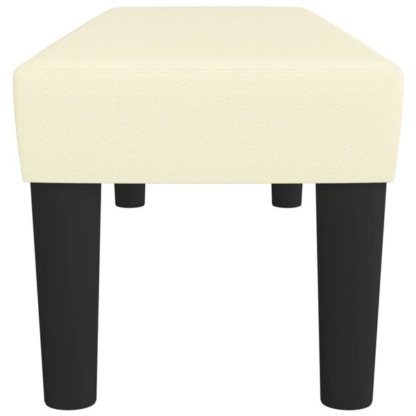 vidaXL Panca Crema 100x30x30 cm in Similpelle